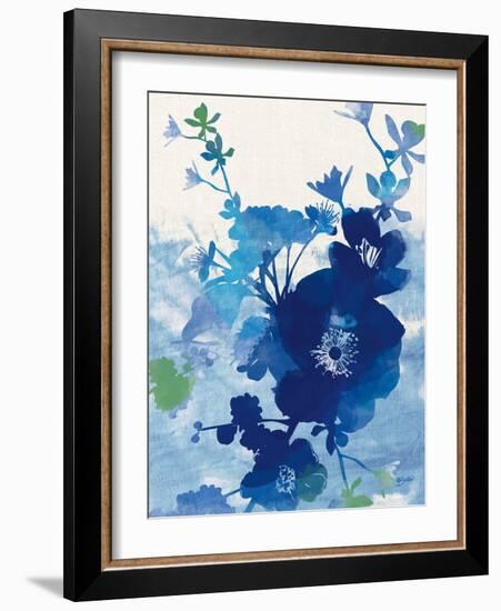 Stream of Blues 2-Bella Dos Santos-Framed Art Print