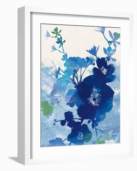 Stream of Blues 2-Bella Dos Santos-Framed Art Print