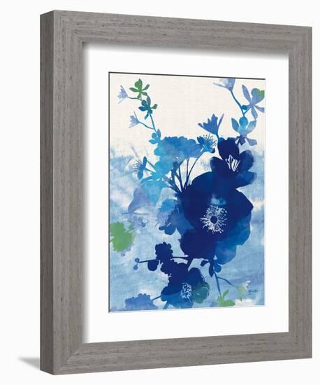 Stream of Blues 2-Bella Dos Santos-Framed Art Print