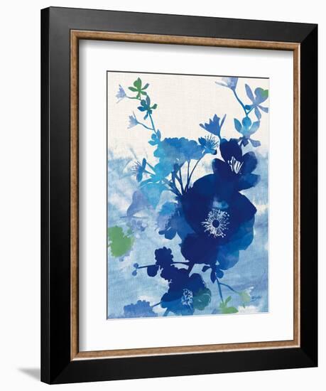 Stream of Blues 2-Bella Dos Santos-Framed Art Print