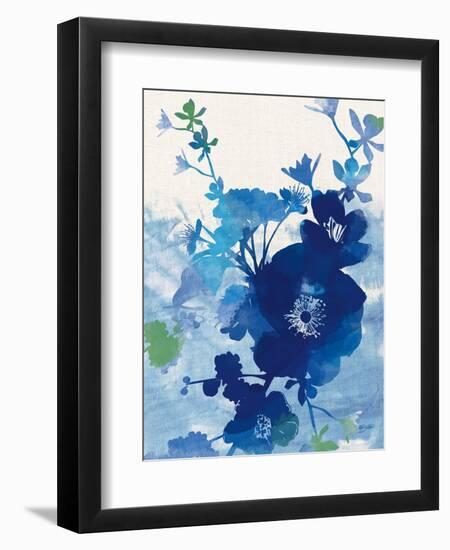 Stream of Blues 2-Bella Dos Santos-Framed Art Print