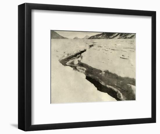 'Stream of Running Water in the Middle of the Ferrar Glacier in Midsummer', c1908, (1909)-Unknown-Framed Photographic Print