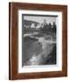 Stream Winding Back Toward Geyser "Central Geyser Basin Yellowstone NP" Wyoming 1933-1942-Ansel Adams-Framed Art Print