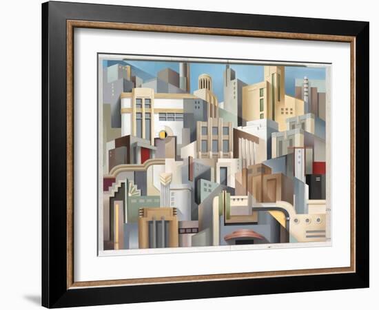 Streamline City-Catherine Abel-Framed Giclee Print
