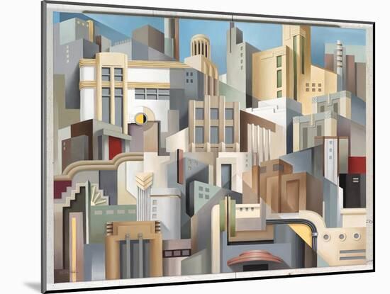 Streamline City-Catherine Abel-Mounted Giclee Print