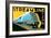 Streamline Train-Brian James-Framed Art Print