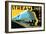 Streamline Train-Brian James-Framed Premium Giclee Print