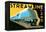 Streamline Train-Brian James-Framed Stretched Canvas