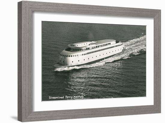 Streamlined Ferry, Kalakala-null-Framed Art Print