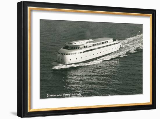 Streamlined Ferry, Kalakala-null-Framed Art Print