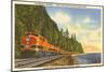Streamlined Train, Seattle, Washington-null-Mounted Art Print