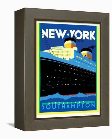 Streamliner NY-Brian James-Framed Stretched Canvas