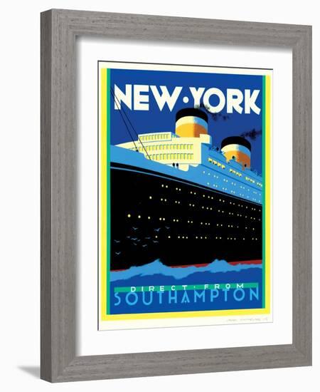 Streamliner NY-Brian James-Framed Art Print
