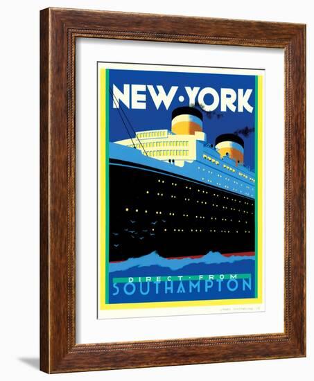 Streamliner NY-Brian James-Framed Art Print