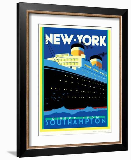 Streamliner NY-Brian James-Framed Art Print