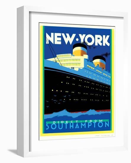 Streamliner NY-Brian James-Framed Art Print