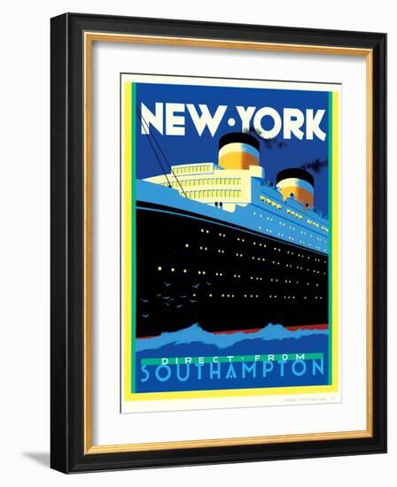 Streamliner NY-Brian James-Framed Art Print