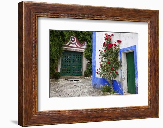 Street Along Obidos, Leiria, Portugal-Julie Eggers-Framed Photographic Print