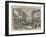 Street and Bazaar in Peshawur-William Carpenter-Framed Giclee Print