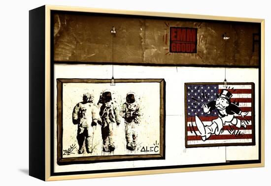 Street Art - Alec - Manhattan - New York - United States-Philippe Hugonnard-Framed Premier Image Canvas