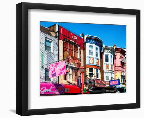 Street Art, Colorful Facades of Buildings, Philadelphia, Pennsylvania, United States-Philippe Hugonnard-Framed Photographic Print