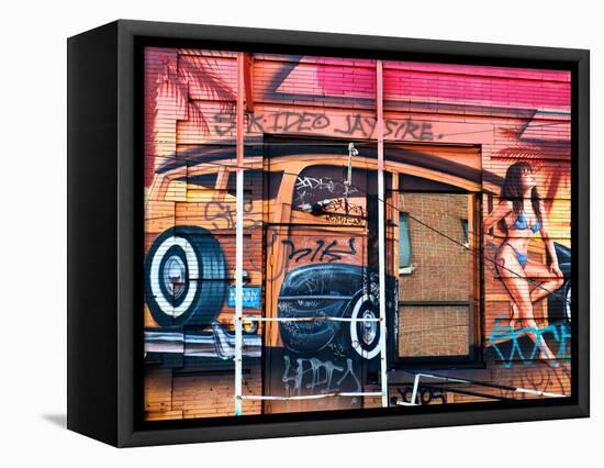 Street Art, Graffiti, Philadelphia, Pennsylvania, United States-Philippe Hugonnard-Framed Premier Image Canvas