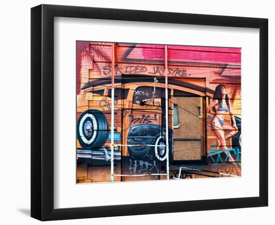 Street Art, Graffiti, Philadelphia, Pennsylvania, United States-Philippe Hugonnard-Framed Photographic Print