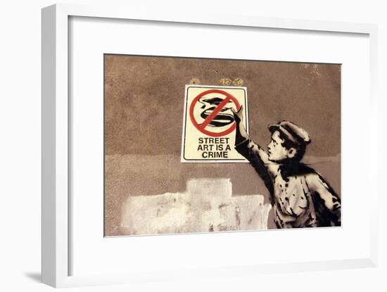 Street Art is a Crime-Banksy-Framed Giclee Print