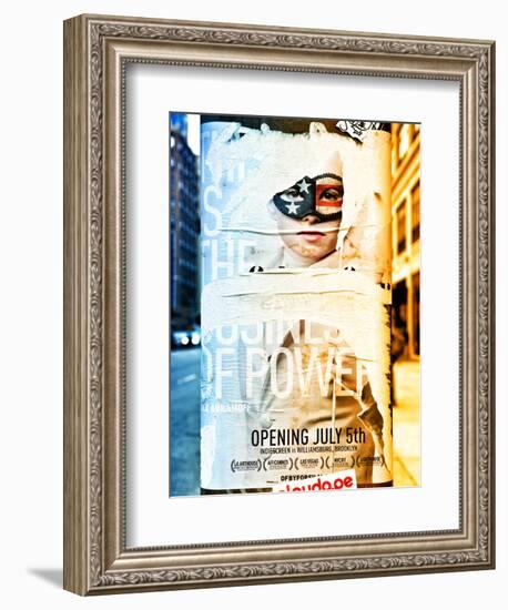 Street Art, Trendy Advertising, Manhattan, Brooklyn, New York, Dual Colors-Philippe Hugonnard-Framed Photographic Print