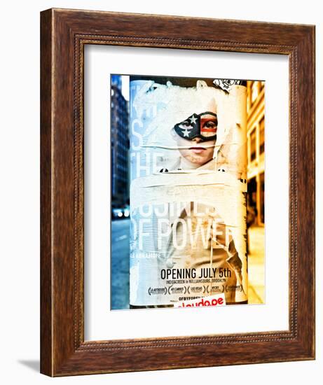 Street Art, Trendy Advertising, Manhattan, Brooklyn, New York, Dual Colors-Philippe Hugonnard-Framed Photographic Print