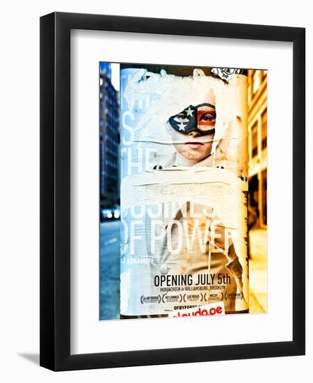 Street Art, Trendy Advertising, Manhattan, Brooklyn, New York, Dual Colors-Philippe Hugonnard-Framed Photographic Print