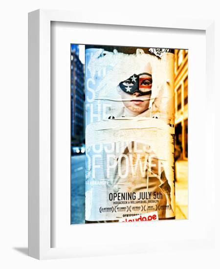 Street Art, Trendy Advertising, Manhattan, Brooklyn, New York, Dual Colors-Philippe Hugonnard-Framed Photographic Print