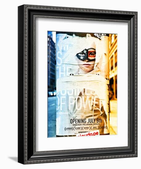 Street Art, Trendy Advertising, Manhattan, Brooklyn, New York, Dual Colors-Philippe Hugonnard-Framed Photographic Print