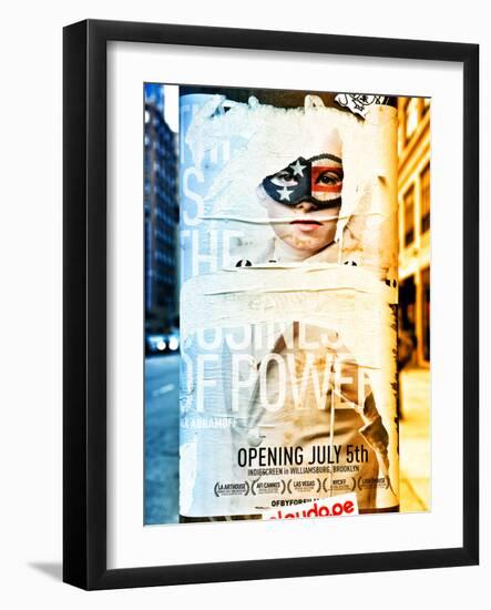 Street Art, Trendy Advertising, Manhattan, Brooklyn, New York, Dual Colors-Philippe Hugonnard-Framed Photographic Print