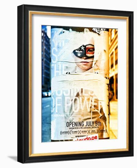 Street Art, Trendy Advertising, Manhattan, Brooklyn, New York, Dual Colors-Philippe Hugonnard-Framed Photographic Print