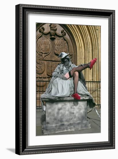 Street Artist, Bath, Avon-Peter Thompson-Framed Photographic Print