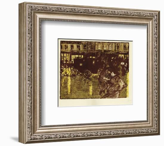 Street at Evening in the Rain-Pierre Bonnard-Framed Premium Giclee Print