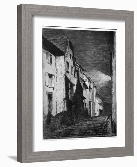 Street at Saverne, 19th Century-James Abbott McNeill Whistler-Framed Giclee Print