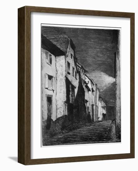 Street at Saverne, 19th Century-James Abbott McNeill Whistler-Framed Giclee Print