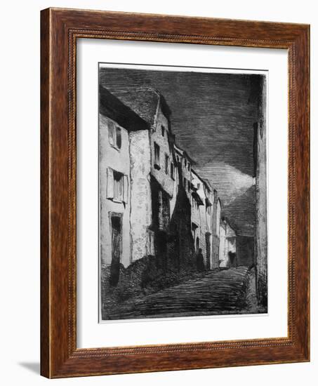 Street at Saverne, 19th Century-James Abbott McNeill Whistler-Framed Giclee Print