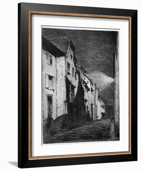 Street at Saverne, 19th Century-James Abbott McNeill Whistler-Framed Giclee Print