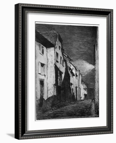 Street at Saverne, 19th Century-James Abbott McNeill Whistler-Framed Giclee Print