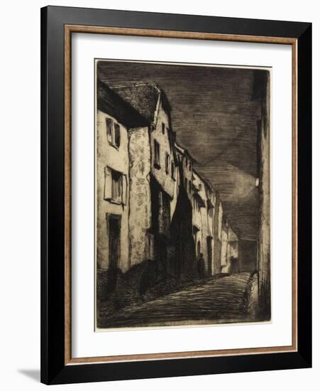 Street at Saverne from Twelve Etchings from Nature, 1858-James Abbott McNeill Whistler-Framed Giclee Print