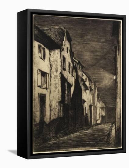 Street at Saverne from Twelve Etchings from Nature, 1858-James Abbott McNeill Whistler-Framed Premier Image Canvas