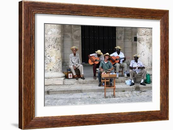 Street Band, Havana, Cuba-null-Framed Photographic Print