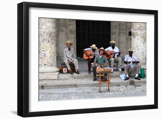 Street Band, Havana, Cuba-null-Framed Photographic Print