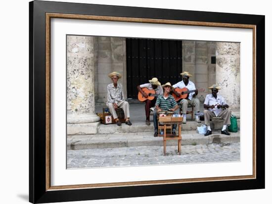 Street Band, Havana, Cuba-null-Framed Photographic Print