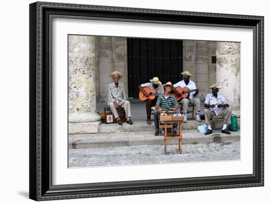 Street Band, Havana, Cuba-null-Framed Photographic Print