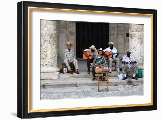 Street Band, Havana, Cuba-null-Framed Photographic Print