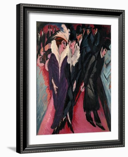 Street, Berlin-Ernst Ludwig Kirchner-Framed Art Print